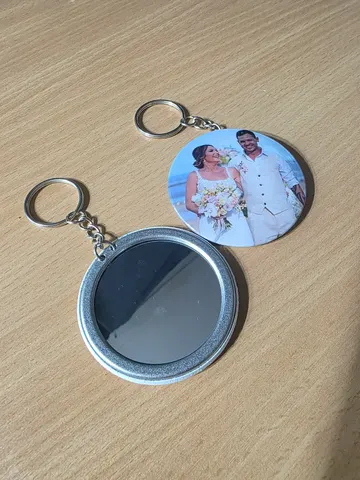 58mm Custom Mirror Keychain